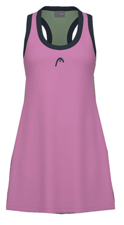 Теннисное платье Head Play Tech Dress - cyclame/celery green