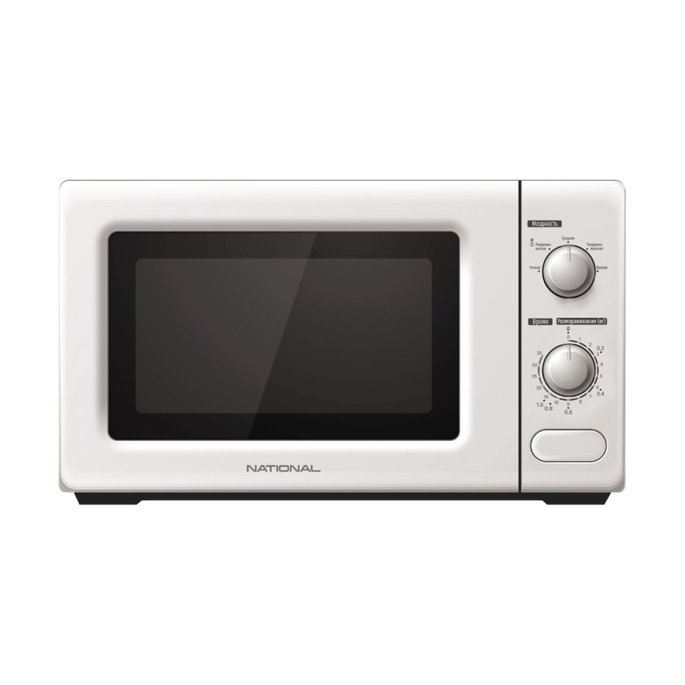 Микроволновая печь National, NK-MW111M20, 20 л, 700 Вт, механ, белая