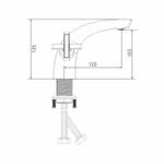 Смеситель для раковины 1/2 кер. MIXLINE ML37-04 "Cross"