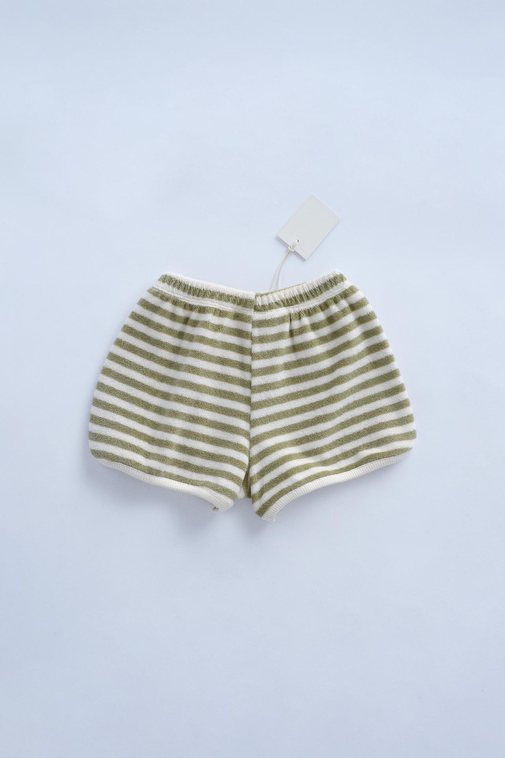 ZARA ШОРТЫ-БЕРМУДЫ ИЗ МАХРОВОЙ ТКАНИ В ПОЛОСКУ — TIMELESZ, ЖЕЛТОВАТО-БЕЛЫЙ