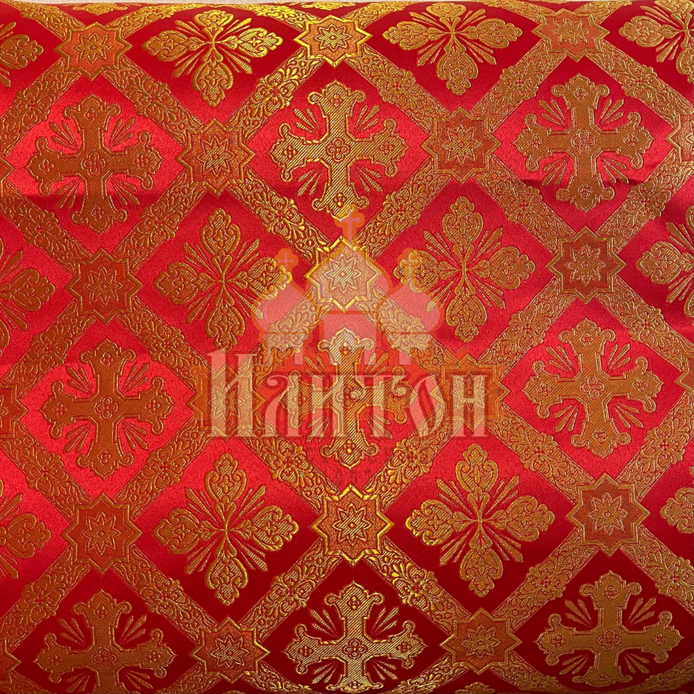 Парча "Канон" красная