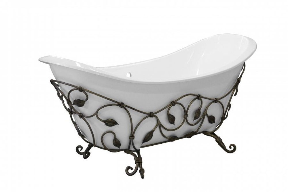 Кованая подставка для ванны Эстет "Скарлетт", ФР-00001487 Патина