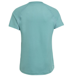 Футболка для мальчика теннисная Adidas Girls Club Tennis - preloved teal