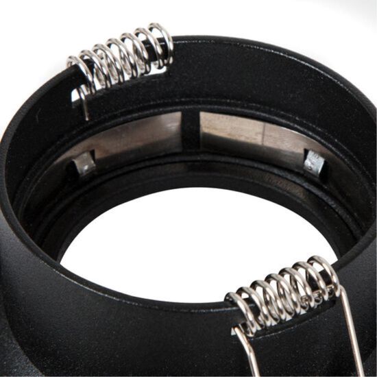 A1240PL-1BK Светильник потолочный встраиваемый RAMO для MR16 Ø85x48мм черный IP20 монтаж Ø70мм