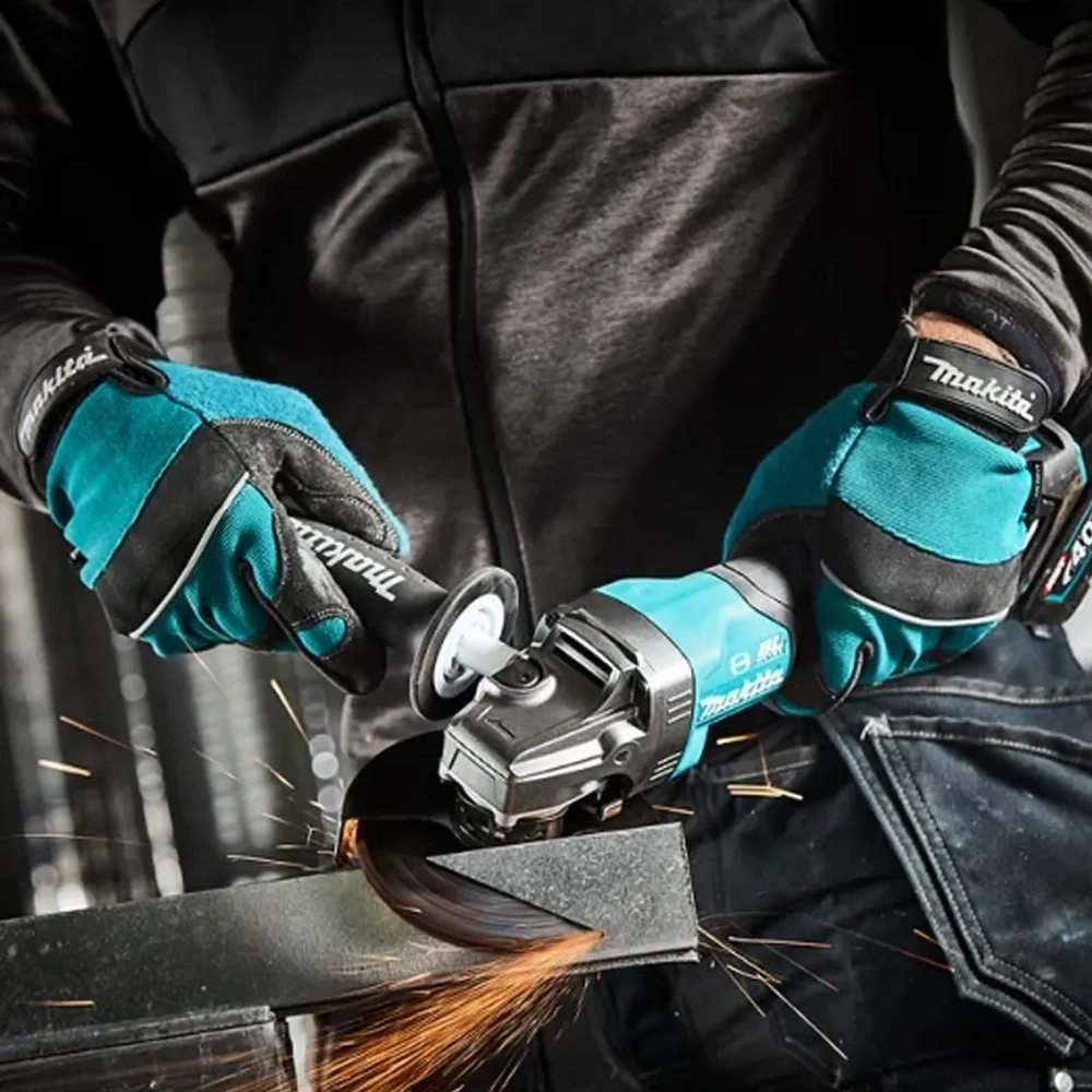 Makita GA013GM201 угловая шлифовальная машина ( 2 x 4 Ач, З/У)