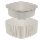 Кашпо СТРИП квадратное 165*165мм 0,9 л со вставкой М3249