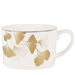 Чайная пара "Ginkgo" костяной фарфор v=220 мл (подарочная упаковка)