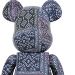 Дизайнерские игрушки BE@RBRICK x BAPE BLACK BANDANA, BLACK-BANDANA1000%