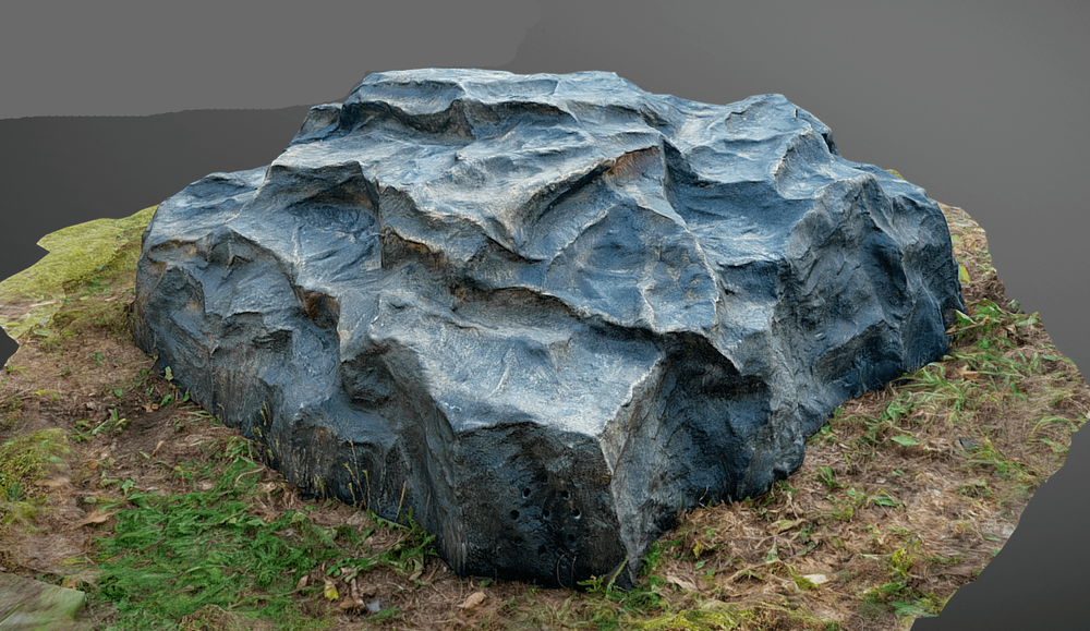 Крышка люка камень Люкс на септик ТОПАС 170/140/70 - Серый