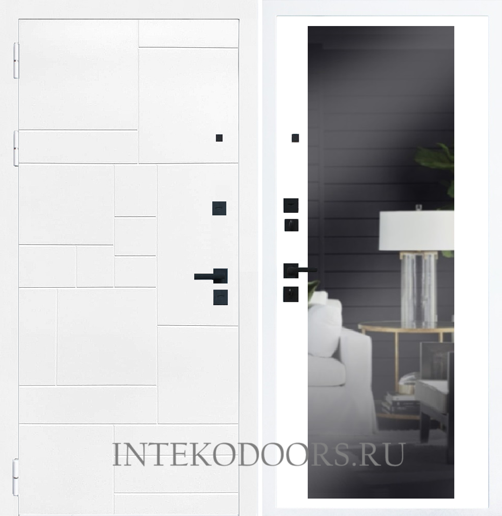 Домино Белое с зеркалом