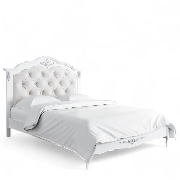 Кровать с мягким изголовьем 140*200