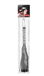 Плеть Notabu BDSM черно-белая 39 см