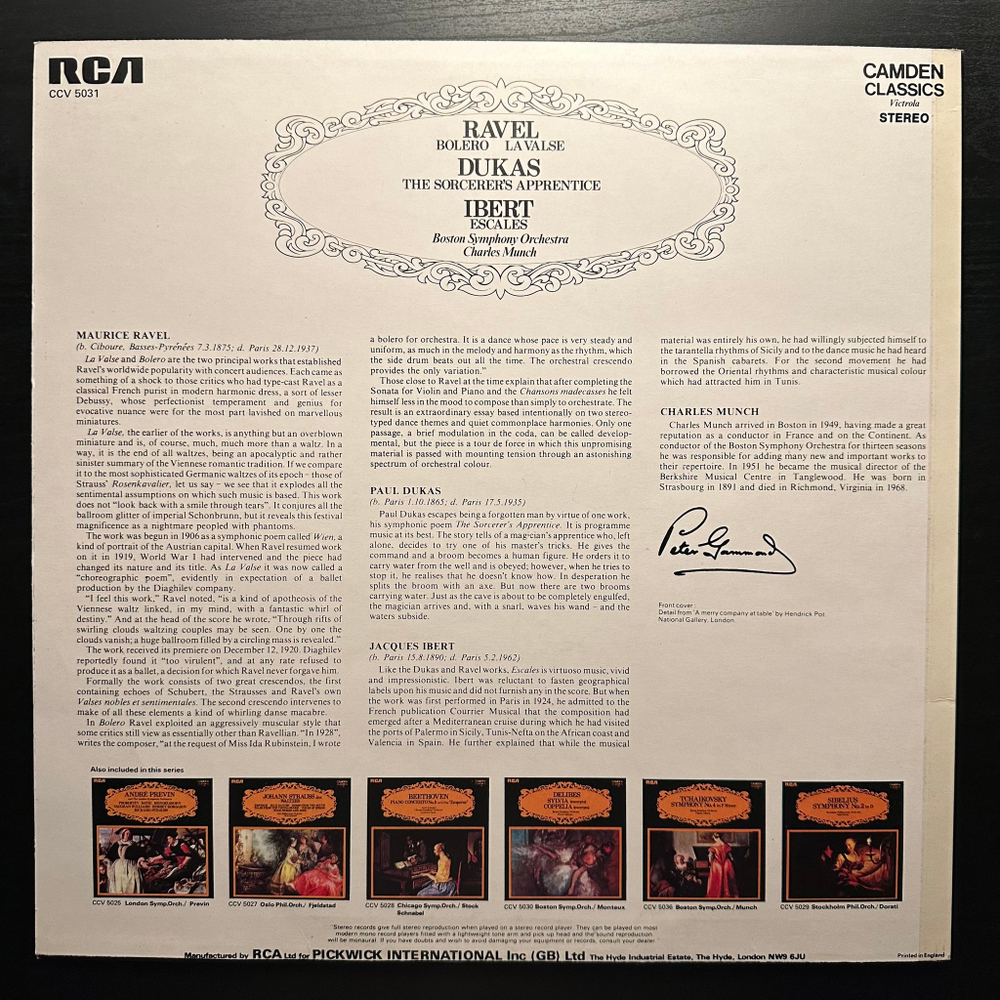 Равель - Болеро, Вальс, Дюка - Ученик чародея, Иберт - Гаммы (Англия)