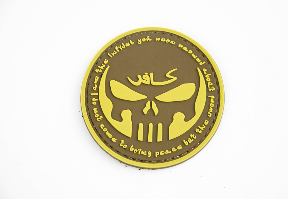 Шеврон Punisher Infidel PVC. Койот