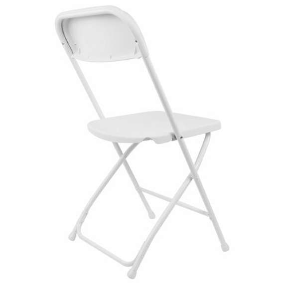 Стул складной BRABIX "Golf CF-002", белый каркас, пластик белый, 532887