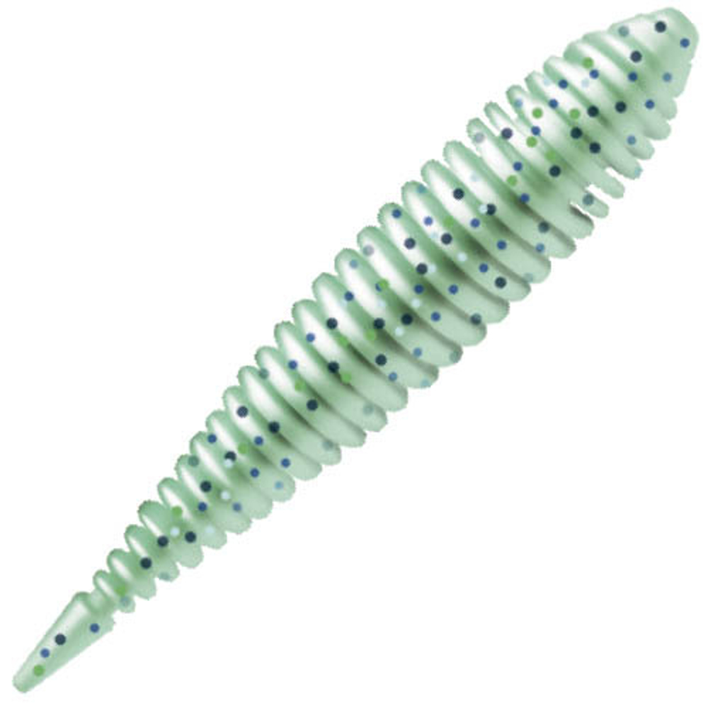 Приманка ZUB-MAGGOT SLIM 22мм(0,9")-20шт, (цвет 505) зеленый с блестками