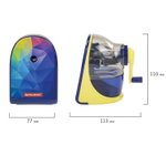 Точилка механическая BRAUBERG "MULTICOLOR" корпус с печатью (2 штуки в упаковке)