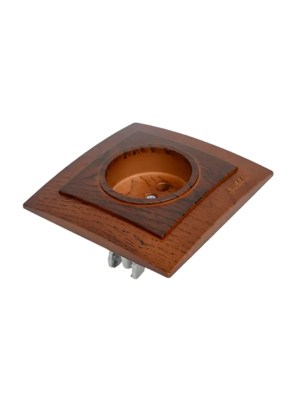 Розетка NILSON 1СП орех Touran wood