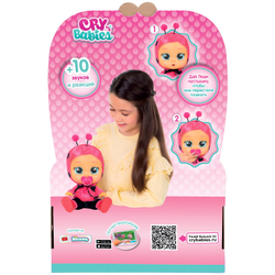 Кукла Cry Babies Dressy Леди интерактивная  божья коровка 40885