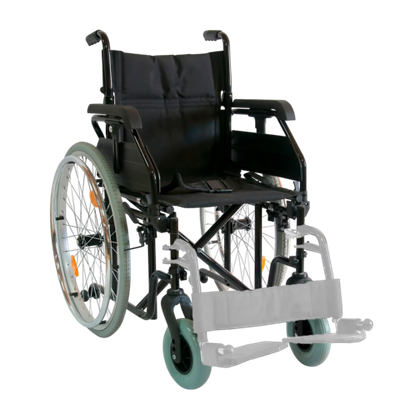 УЦЕНКА Кресло-коляска FS908AQ-51 с литыми задними колесами, с ручным приводом для лиц с большим весом комнатная (для инвалидов и детей-инвалидов),код ФСС 07-01-07