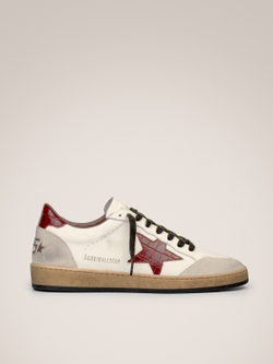 Men’s Ball Star in nappa with star and nappa heel tab croc-print