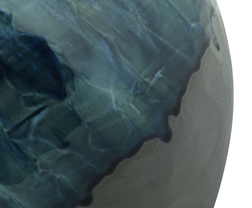 Элитная ваза декоративная керамическая круглая NIGHT TIDE от S. Bernardo из Португалии