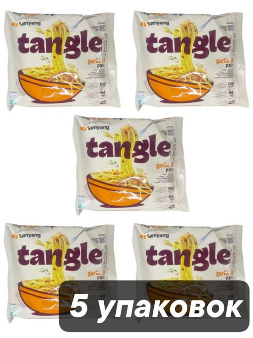 Лапша чесночная Samyang Tangle Garlic Oil Pasta 100 г x 5 шт