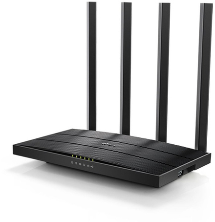 Роутер беспроводной TP-Link Archer C6U AC1200 10/100/1000BASE-TX черный