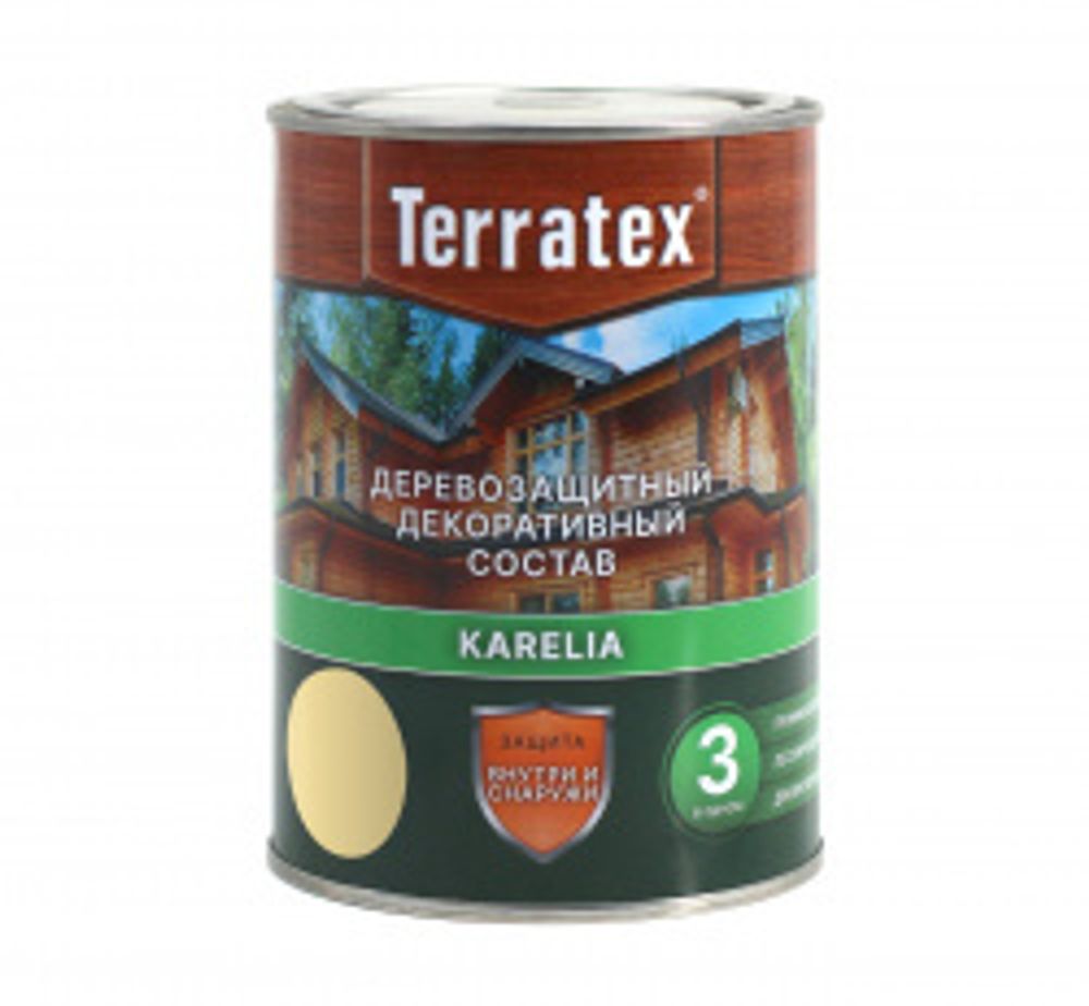 Антисептик Деревозащ. декор. состав Кр. дерево Terratex 1л/0,75кг