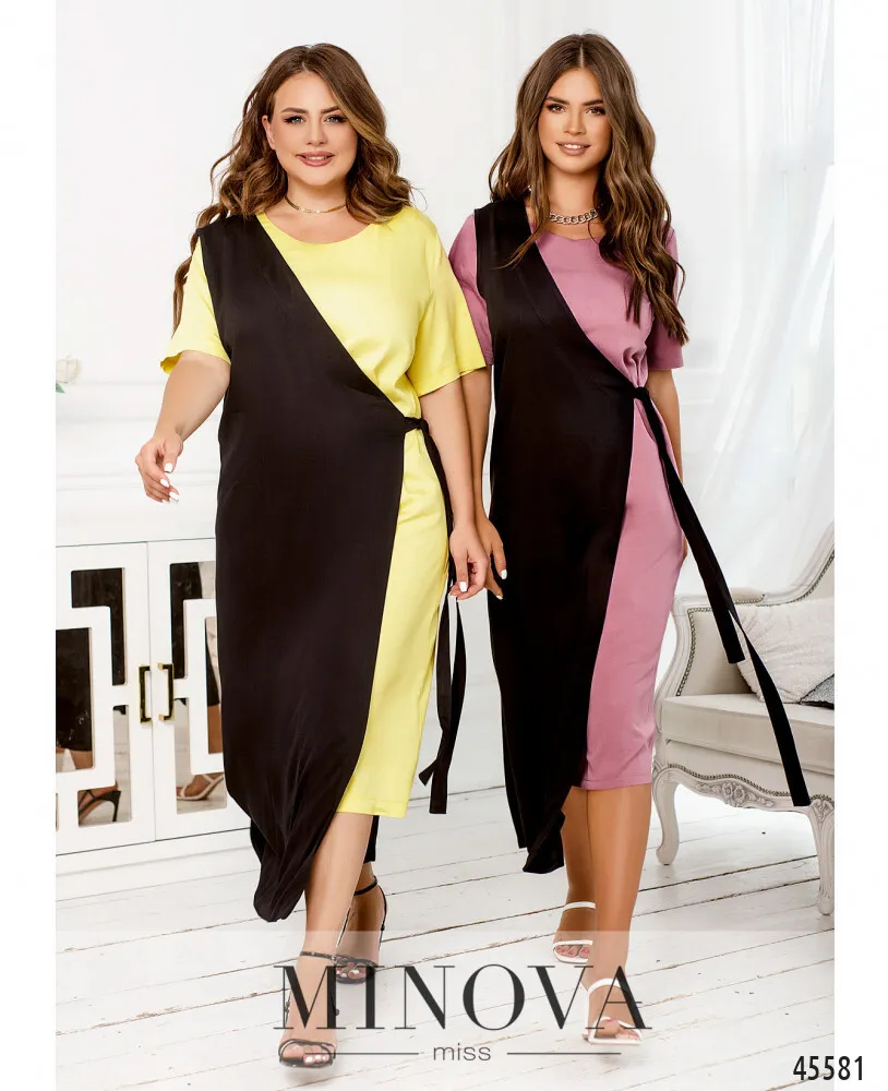 Платье 2288-фреза-черный Minova