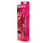 Розовый вибратор с дополнительным отростком на проводе - 20 см. (Цвет: розовый)