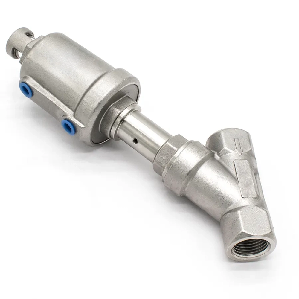 Клапан седельный отсечной DN15 - G1/2 нерж. AISI 304 - 2/2 НЗ
