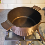 Кастрюля 4,2л Mokko Stella, а/пр литая со стеклянной крышкой