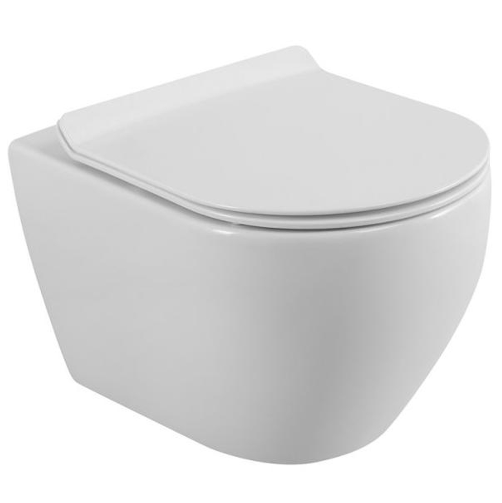 Унитаз подвесной Cezares STYLUS CZR-513-TH-R безободковый с сиденьем CZR-076-SC