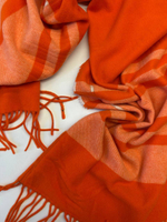 Купон кашемировый Loro Piana оранжевый с полоской