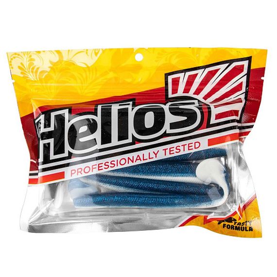 Виброхвост Trofey 5.5&#39;/14см Blue Sparkles &amp; White 4шт. (HS-25-026) Helios