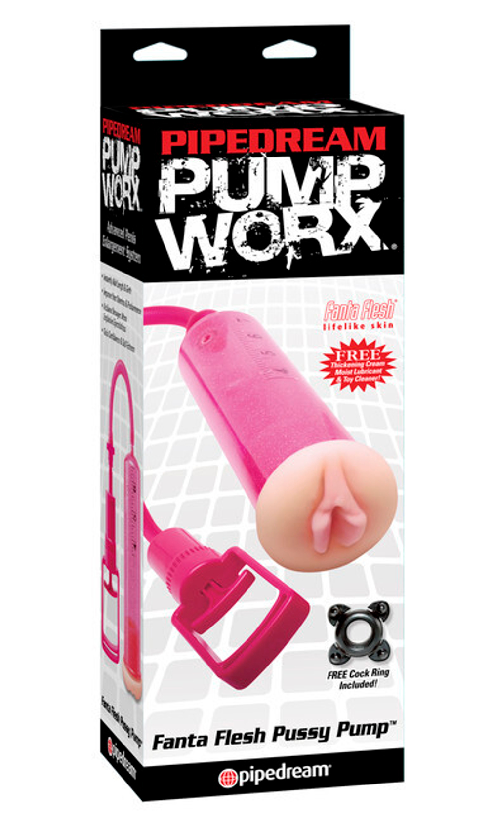 Помпа мужская Pump Worx с насадкой-вагиной (Цвет: розовый)