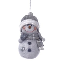 GAEM Фигурка декоративная подвесная "Снеговик", L4,5 W4,5 H8,5 см, 2в.