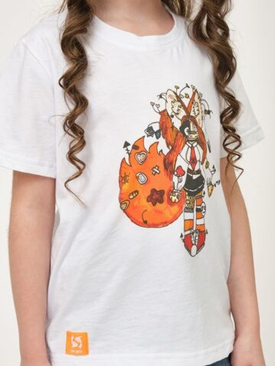 Детская футболка с принтом Soul (Размер: 128-134) (Цвет: белый)