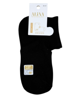 Носки женские укороченные с вывязанной пяткой 90 градусов 10 шт.