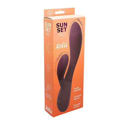 Фиолетовый перезаряжаемый вибратор-кролик 20см Lola Games Sunset Rio 9704-04lola