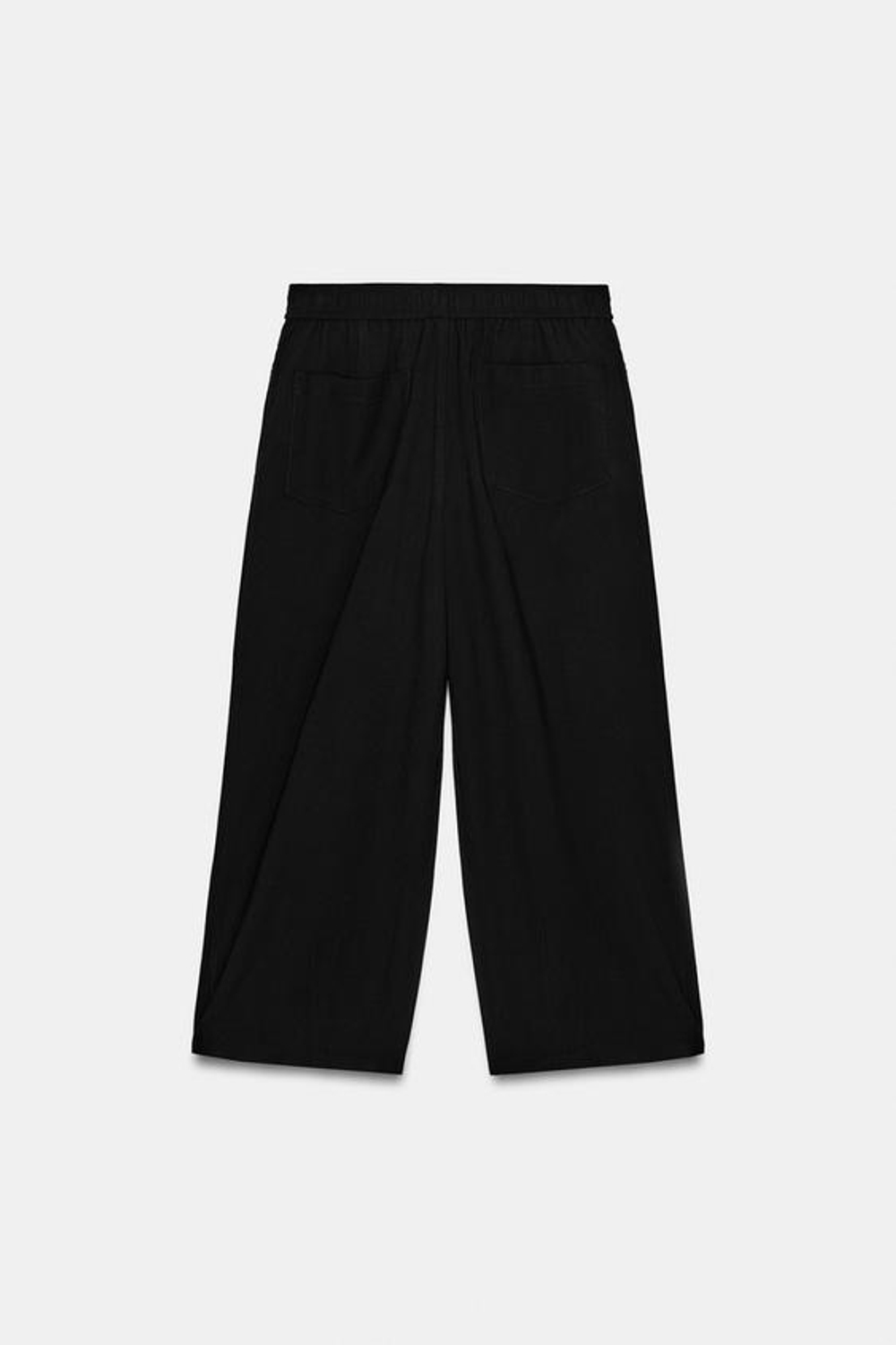 ZARA БРЮКИ-ПИЖАМА BALLOON, ЧЕРНЫЙ