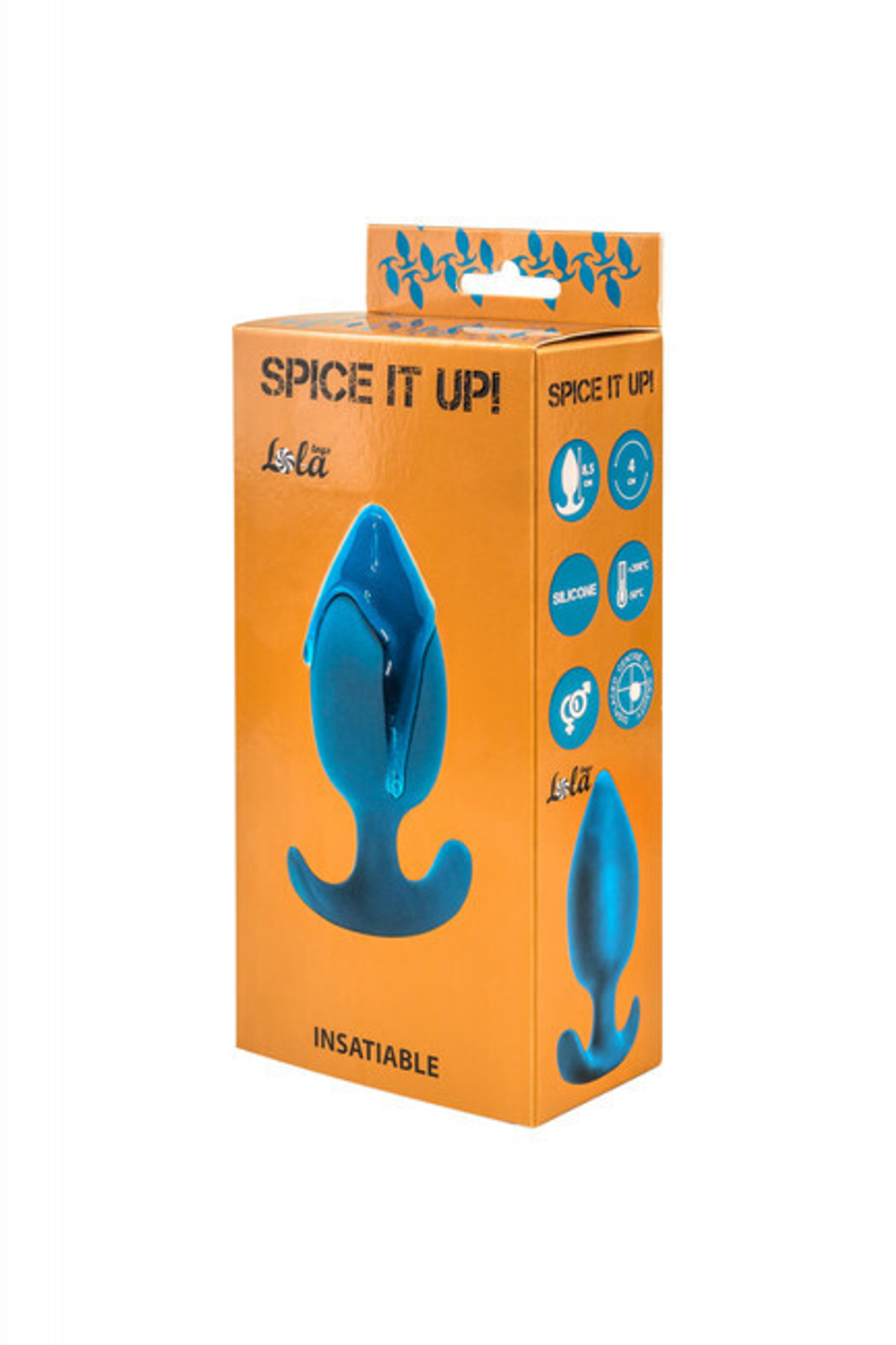 Пробка для ношения со смещенным центром тяжести Spice it up Insatiable Aquamarine (Цвет: аквамарин)