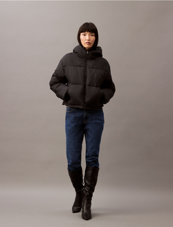Утепленная куртка Calvin Klein Jeans Short Hooded Puffer Black Beauty