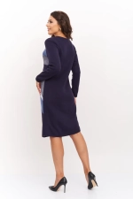 Платье С 1559/т.синий-индиго-графит
