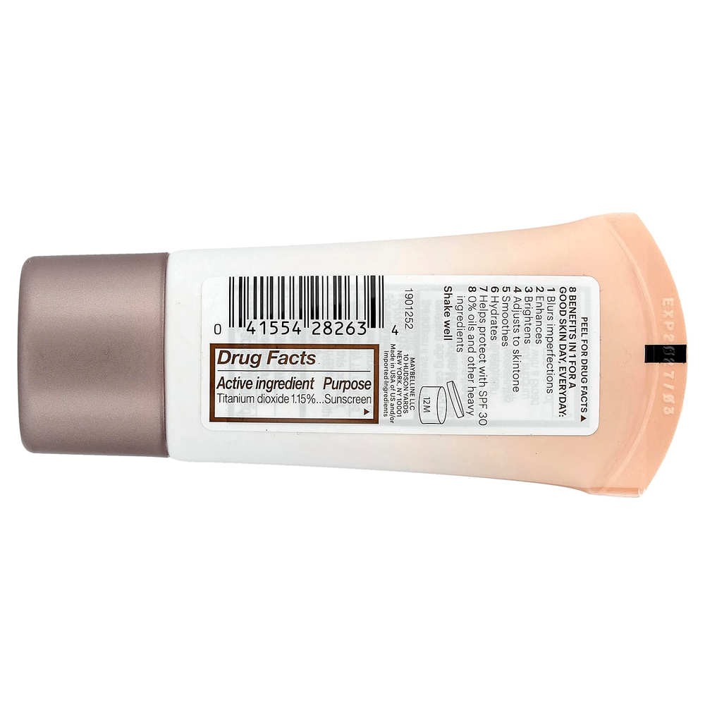 Maybelline, Dream BB Fresh, увлажняющий бальзам для кожи, SPF 30, 110 светлый/средний оттенок, 30 мл (1 жидк. унция)