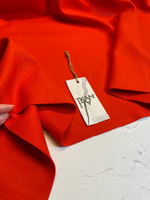 Пальтовая однотонная двойная шерсть (Stella McCartney, 100%шерсть, Пламенный оранжевый, 133)