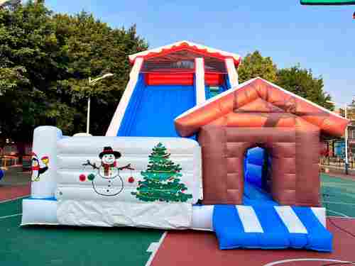 Батут "Зимняя горка Арктика" 13m*6m*8,3 m