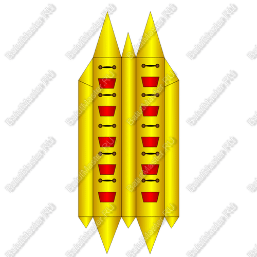 Двойной банан, мест для посадки 10, усиление дна "Стандарт плюс"