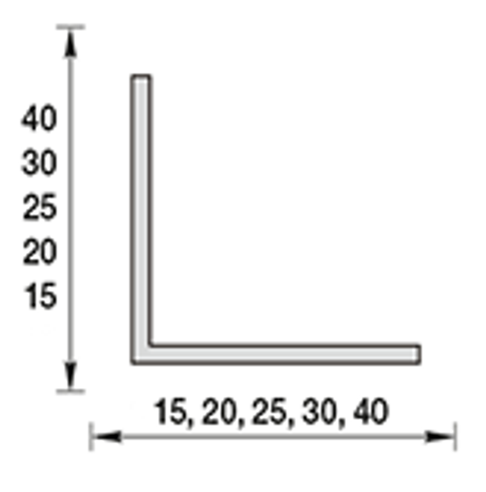 Угол ПВХ 093 Графит 40х40х2700 мм